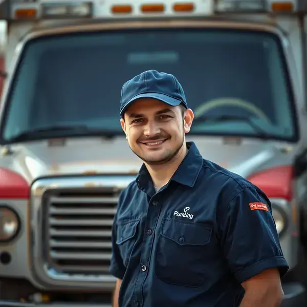Professional plumbing team at work